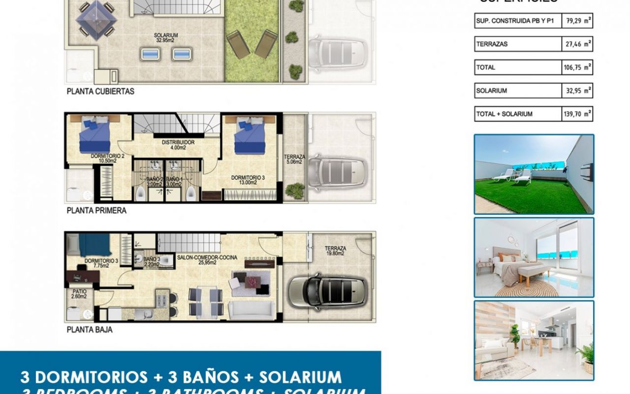 New Build - Terraced house - Torrevieja - Los Balcones