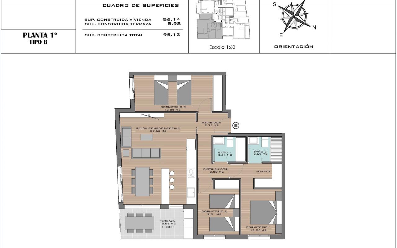  Nouvelle construction - Appartement - Elche - Corte Ingles