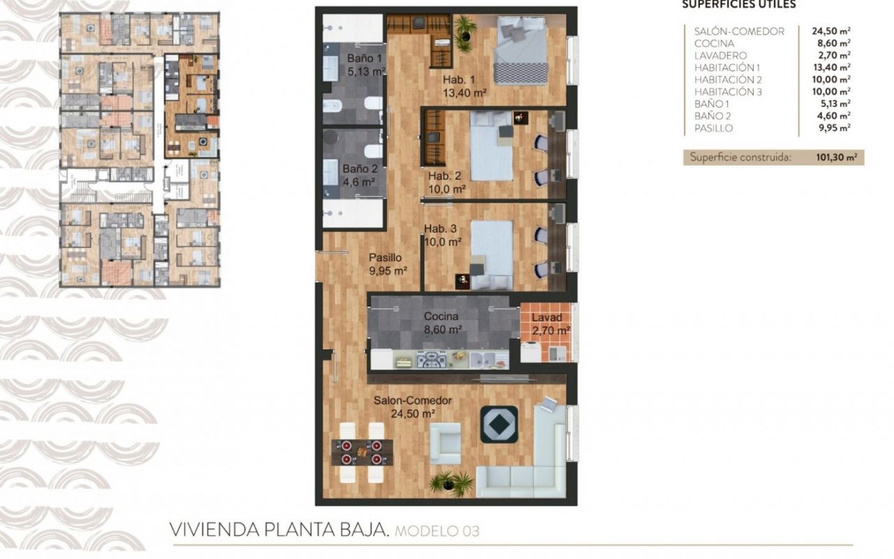  Nouvelle construction - Appartement - Torre Pacheco - - Centro  -
